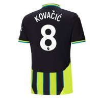 Camiseta Manchester City Mateo Kovacic #8 Segunda Equipación Replica 2024-25 mangas cortas